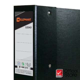 Elephant แฟ้ม แฟ้มสันกว้าง ดููราพลาส 122A3 สีดำ จำนวน 1 แฟ้ม