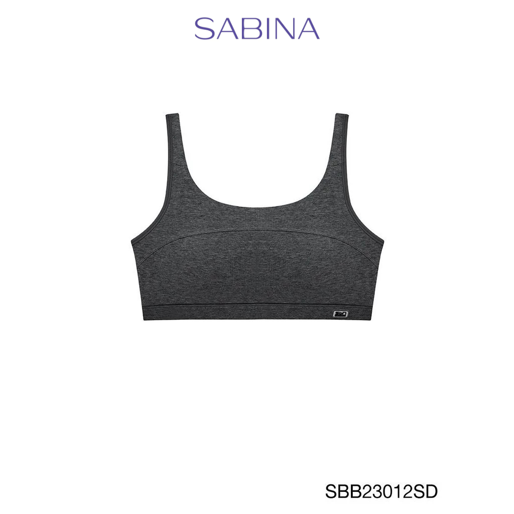 Sabina Sbn Sport Level 1 เสื้อชั้นใน  ไร้โครง รหัส SBB23012SD - สีเทาเข้ม