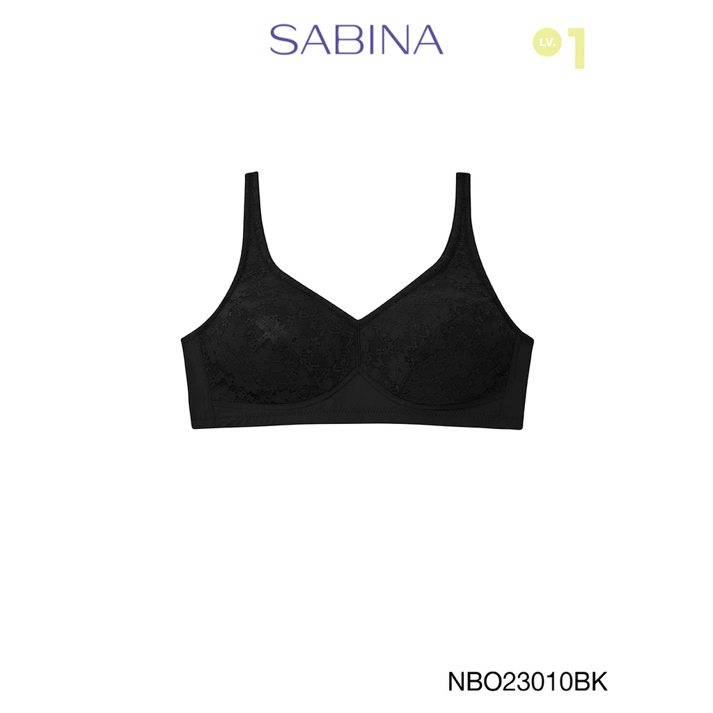 [Online Exclusive]  Sabina Function Bra Level 1 เสื้อชั้นใน  ไร้โครง รหัส NBO23010BK – สีดำ