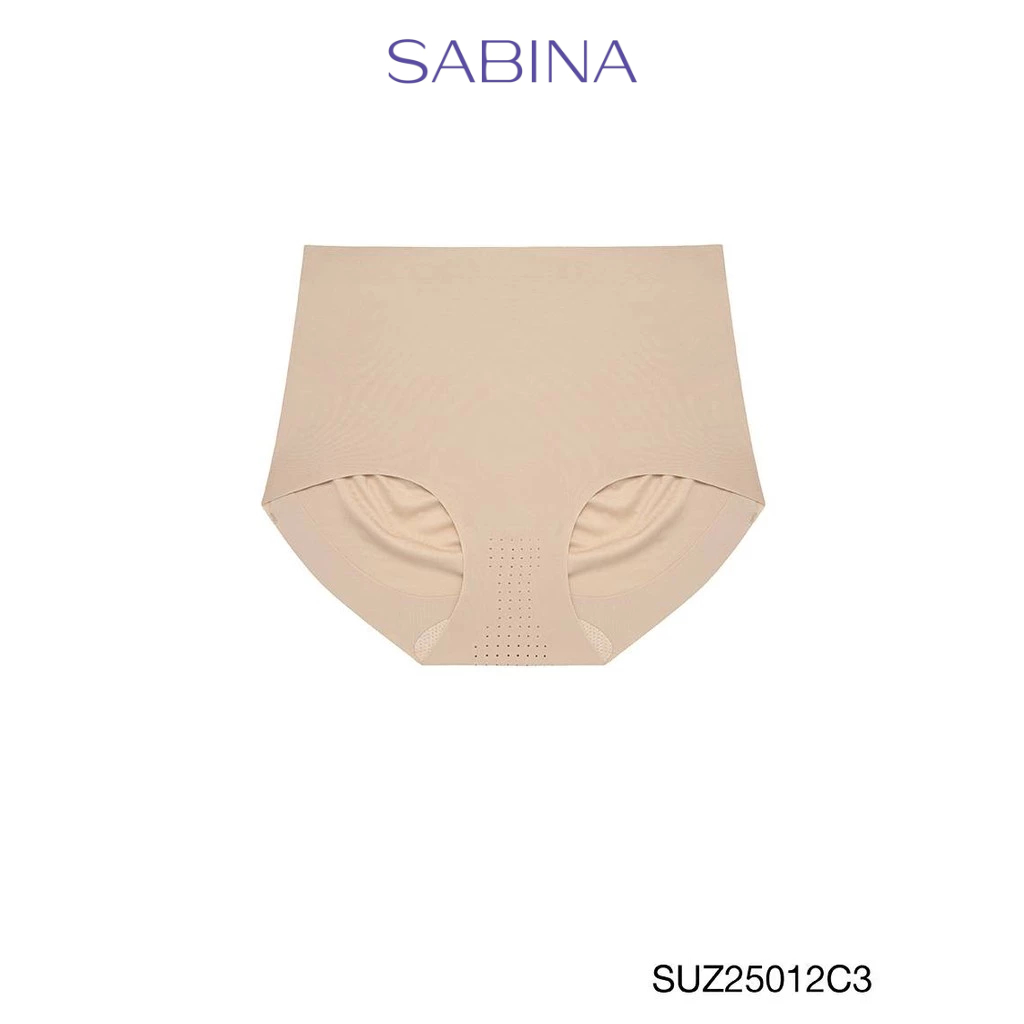 Sabina Panty Zone Seamless Fit Seamless Series กางเกงในทรงเอวสูงปานกลาง รหัส SUZ25012C3 - สีเนื้อเข้ม
