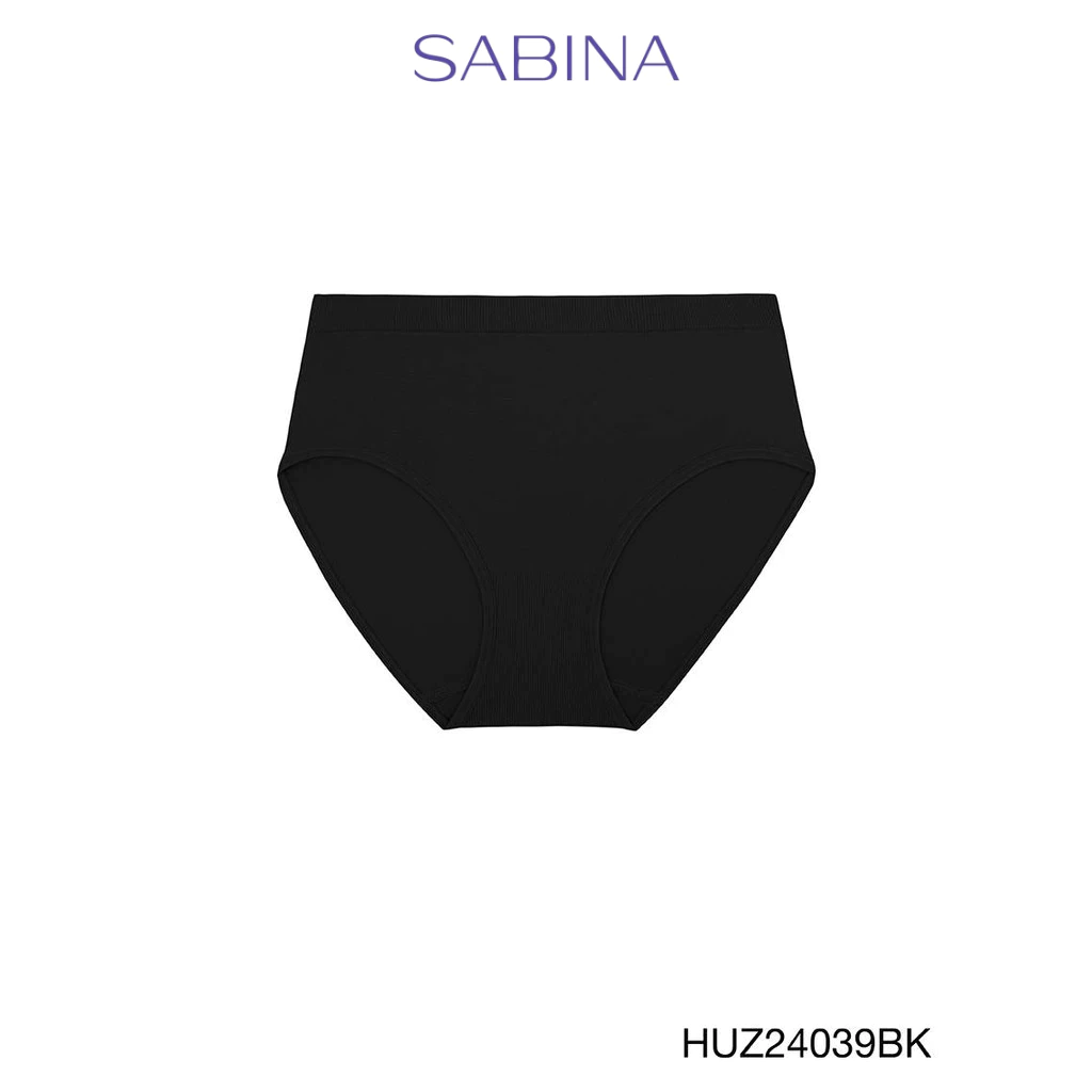 Sabina Habpy Panty กางเกงในทรงเอวสูงปานกลาง รหัส HUZ24039BK - สีดำ