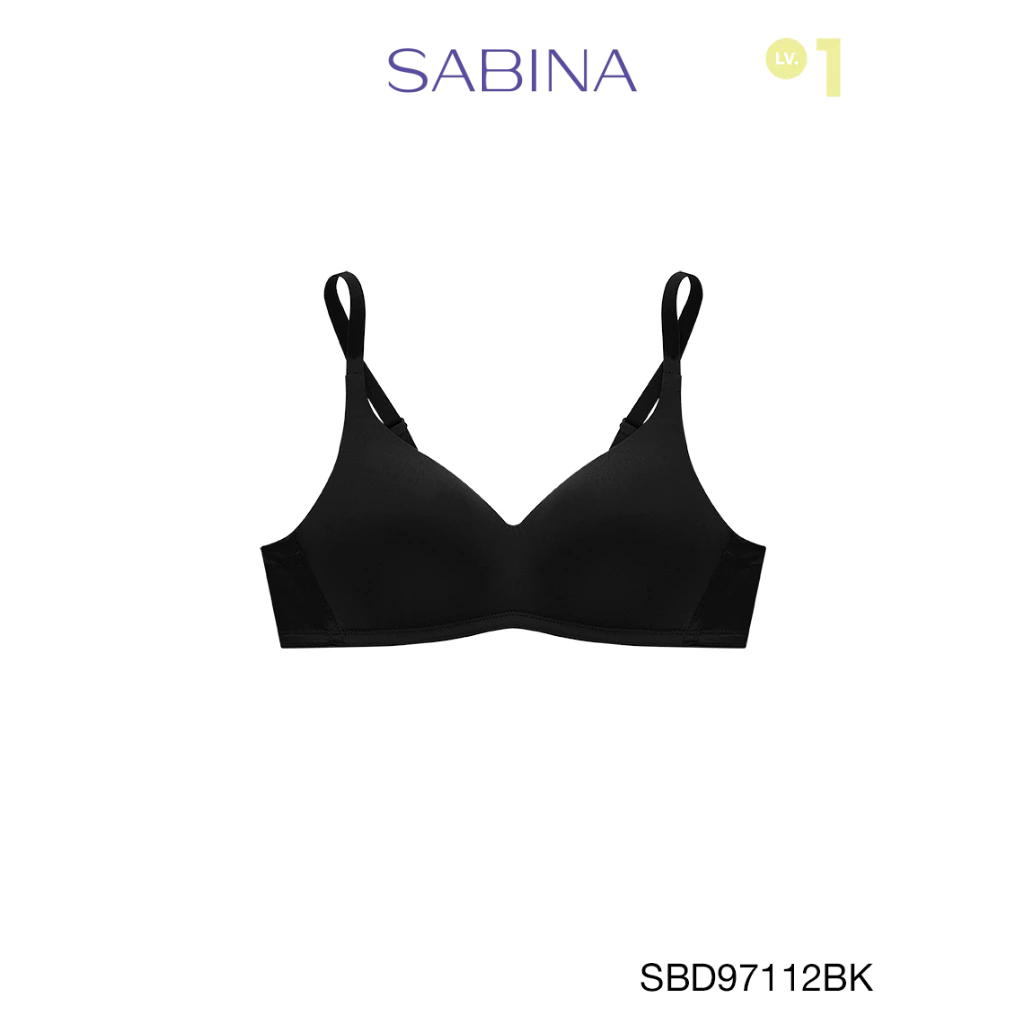 Sabina เสื้อชั้นใน Wireless (ไม่มีโครง) รุ่น Perfect Bra รหัส SBD97112BK สีดำ