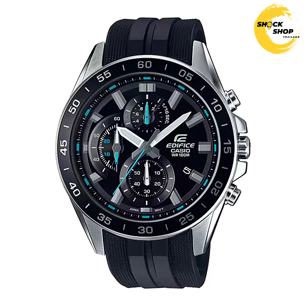 CASO EDIFICE นาฬิกาผู้ชาย รุ่น EFV-550P-1A สายเรซิ่น สีดำ คาสิโอ