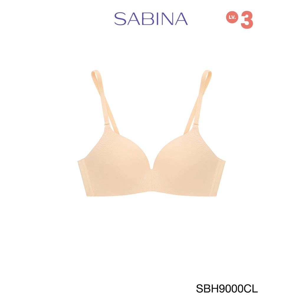 Sabina Soft Doomm Level 3 เสื้อชั้นใน ไร้ตะเข็บ ไร้โครง รหัส SBH9000CL - สีเนื้ออ่อน