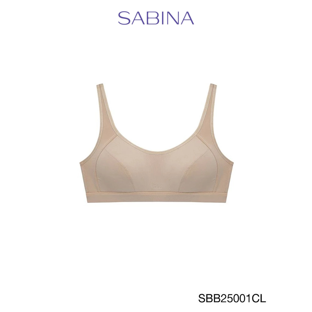 Sabina Sbn Sport Level 1 เสื้อชั้นใน  ไร้โครง รหัส SBB25001CL - สีเนื้ออ่อน
