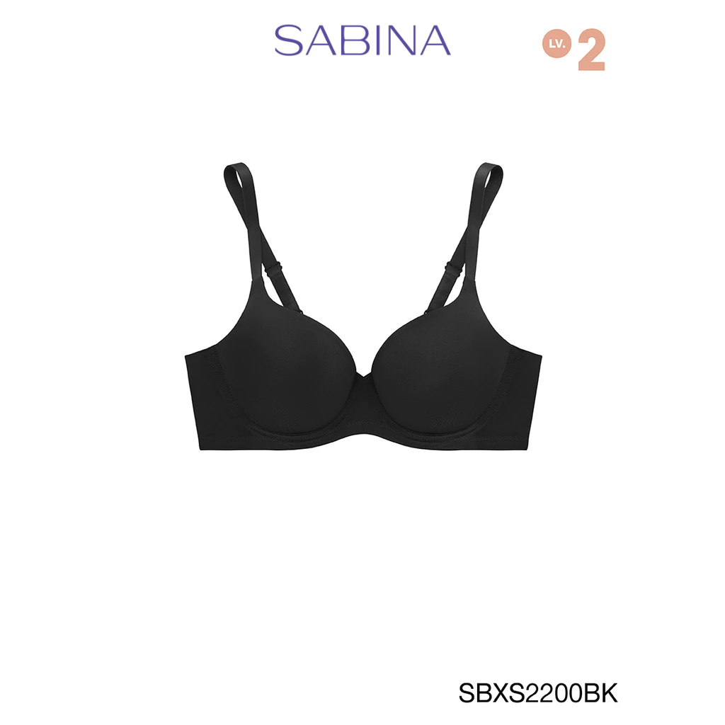 [Online Exclusive]  Sabina เสื้อชั้นใน มีโครง รุ่น Sixnature รหัส SBXS2200BK สีดำ