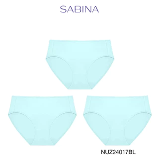 Sabina กางเกงชั้นใน (Set 3 ชิ้น) [Online Exclusive] กางเกงในทรงเอวสูงปานกลาง รหัส NUZ24017BL - สีฟ้า