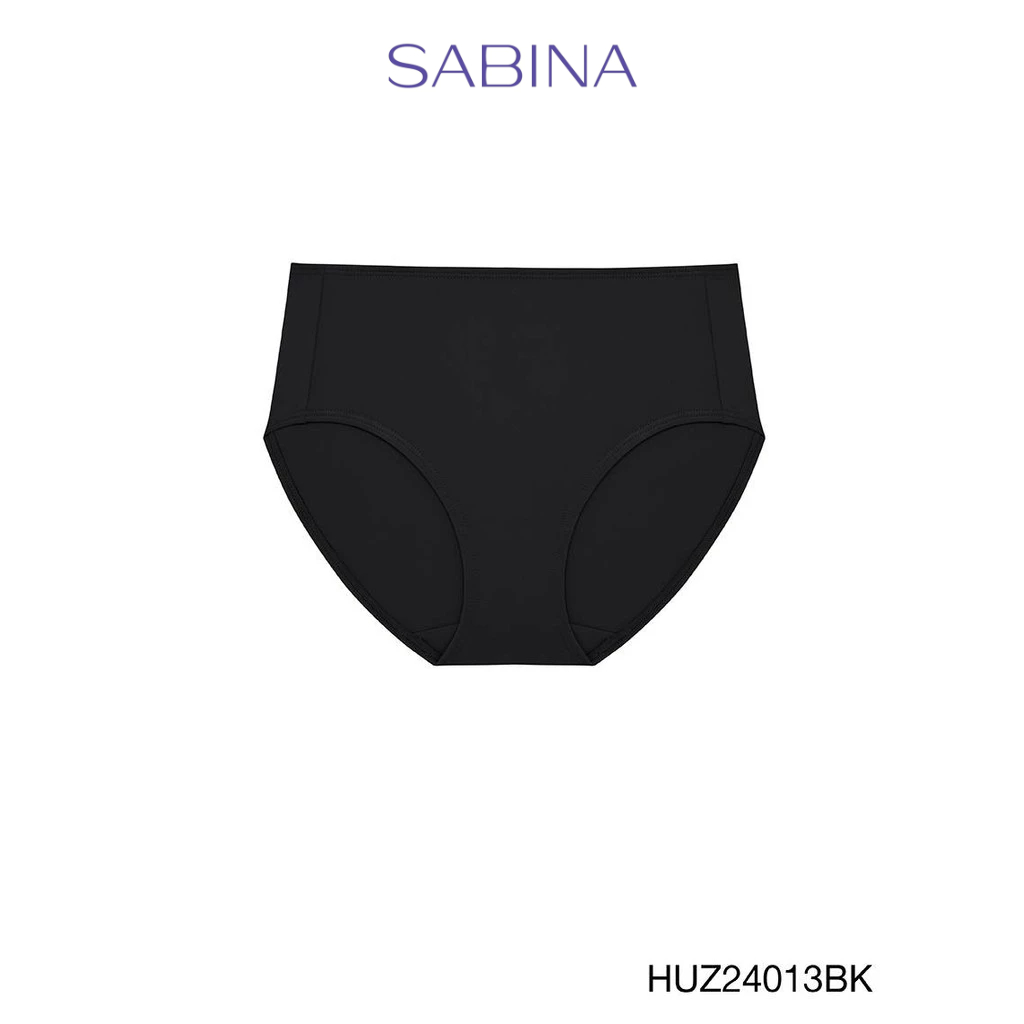 Sabina Habpy Panty  กางเกงในทรงเอวสูงปานกลาง รหัส HUZ24013BK - สีดำ