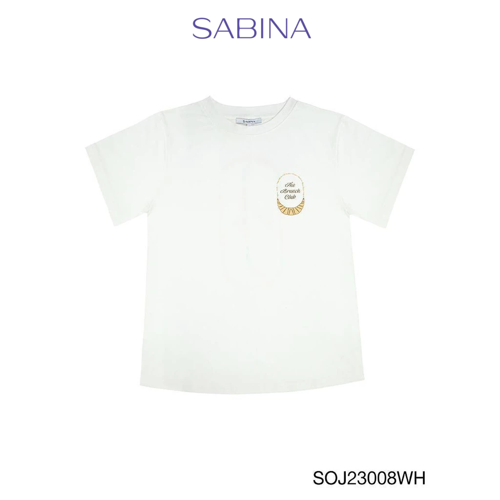 Sabina Wearever SS24 เสื้อยืด รหัส SOJ23008WH - สีขาว