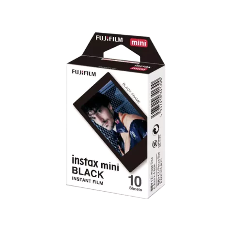 Fuji ฟิล์ม Instax รุ่น Mini 10 แผ่น สี Black Frame by Dotlife
