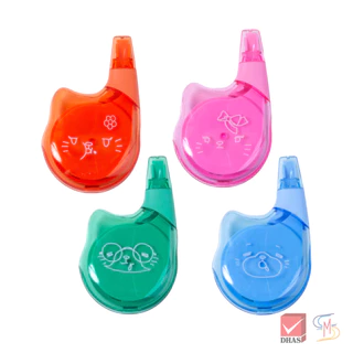 (ซื้อ1แถม1) Elephant ตราช้าง เทปลบคำผิด 12M ลิควิดแคท V.2 (คละสี) จำนวน 1 ชิ้น