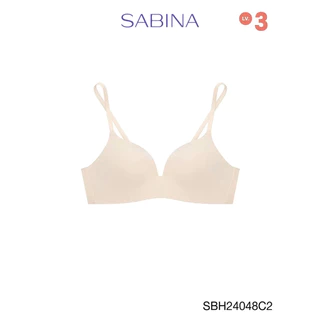 Sabina Soft Doomm Level 3 เสื้อชั้นใน ไร้ตะเข็บ ไร้โครง รหัส SBH24048C2 - สีเนื้ออ่อน