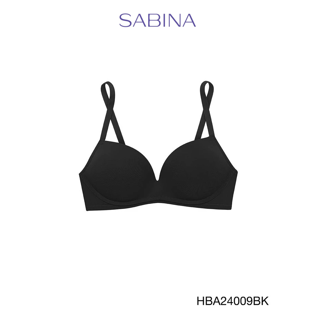 Sabina Habpy Doomm Doomm Level 4 เสื้อชั้นใน  ไร้โครง รหัส HBA24009BK - สีดำ