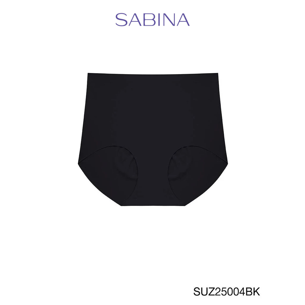 Sabina Panty Zone Seamless Series กางเกงในทรงเอวสูง รหัส SUZ25004BK - สีดำ