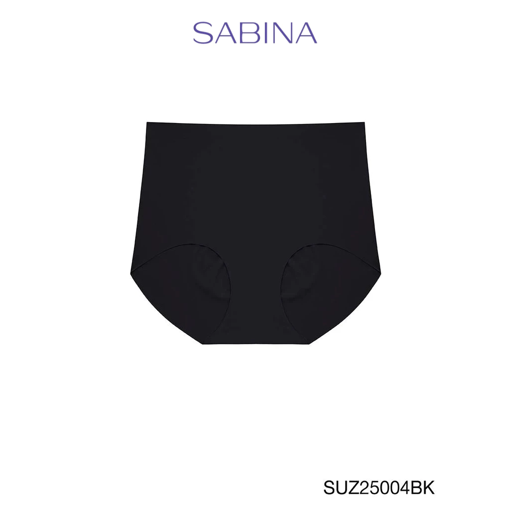 Sabina Panty Zone Seamless Series กางเกงในทรงเอวสูง รหัส SUZ25004BK - สีดำ