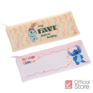 Master Art กระเป๋าดินสอ กระเป๋าซิปพลาสติก Stitch No. S คละสี จำนวน 1 ชิ้น
