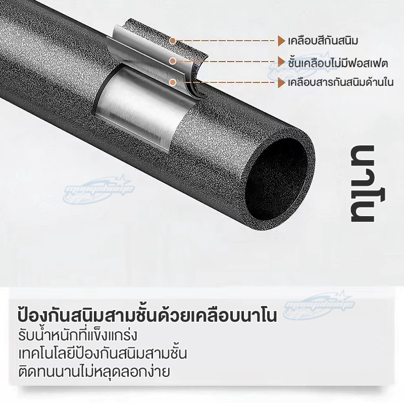 👍👍👍ราวตากผ้า ราวแขวนเสื้อผ้า โครงเหล็ก มัจุดกันลื่น ราวมินิมอล แขวนเสื้อผ้าขาย น้ำหนักเบาเคลื่อนไหวสะดวก - รูปที่ 6