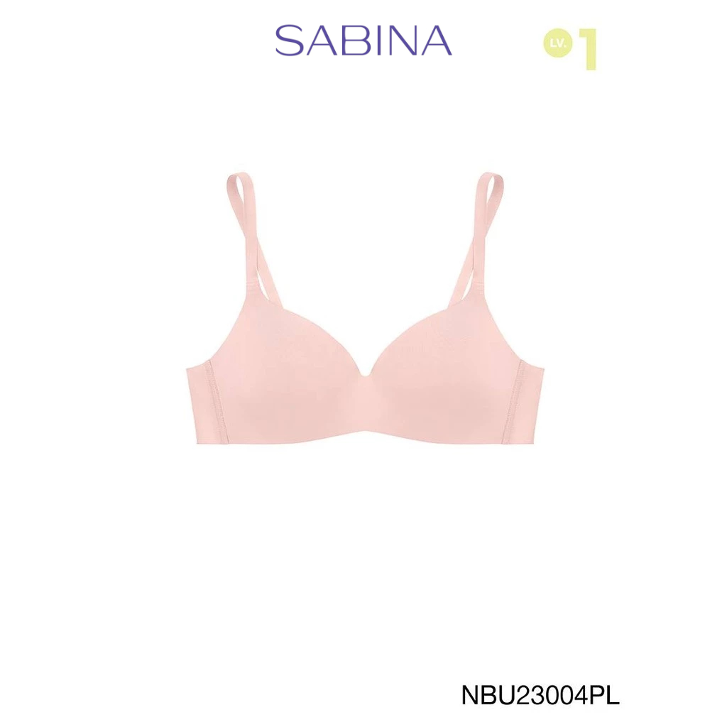 [Online Exclusive]  Sabina Pretty Perfect Level 1 เสื้อชั้นใน ไร้ตะเข็บ  ไร้โครง รหัส NBU23004PL - ส
