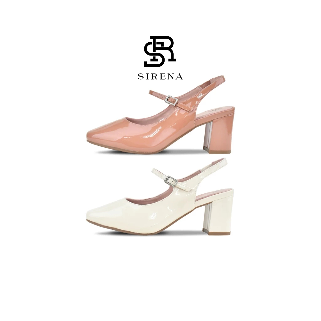 SIRENA รองเท้าหนังแท้ ส้น 2.5 นิ้ว รุ่น LUNA | รองเท้าคัทชูผู้หญิง