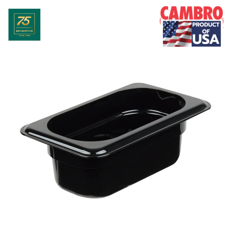 CAMBRO กล่องเก็บวัตถุดิบพลาสติกPC Food Grade ทนร้อน-เย็น ตกไม่แตก ถาดอาหาร กล่องถนอมอาหาร GN1/9 (17.6x10.8ซม)  CAM1-9