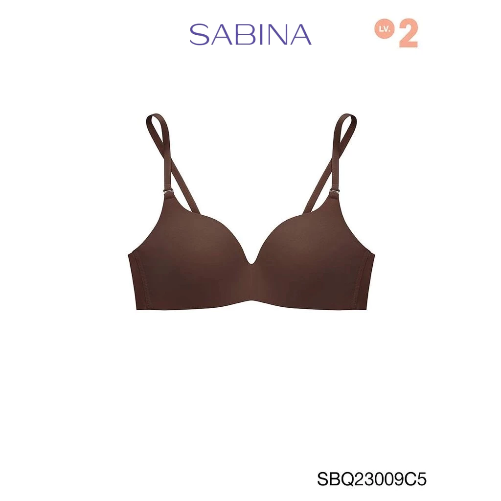SABINA BRALESS | TWENTY FIVE เสื้อชั้นในไม่มีโครง รหัส SBQ23009C5 สีน้ำตาลโกโก้