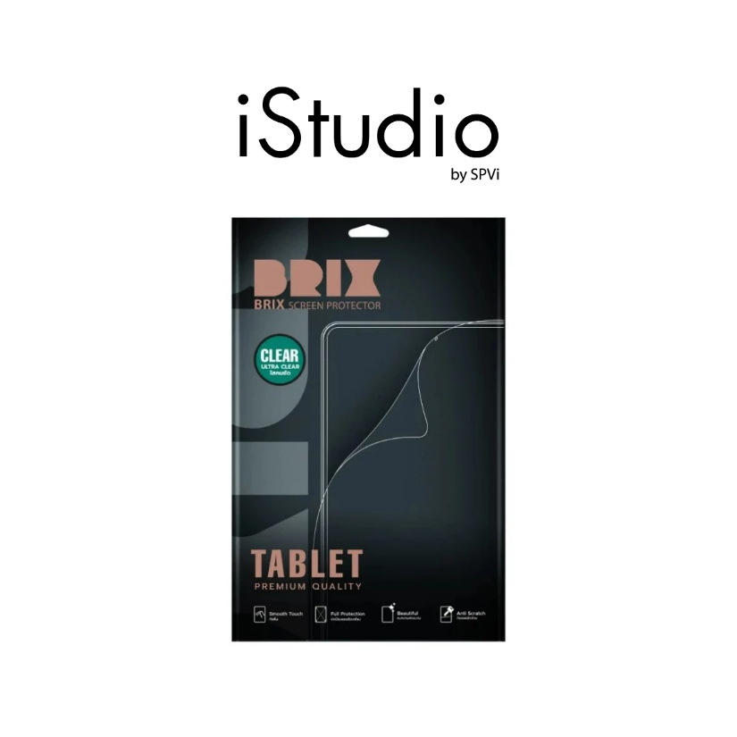 BRIX ฟิล์มกันรอย iPad Air (M2/M3/M4) / iPad Pro (M4) - Crystal Clear