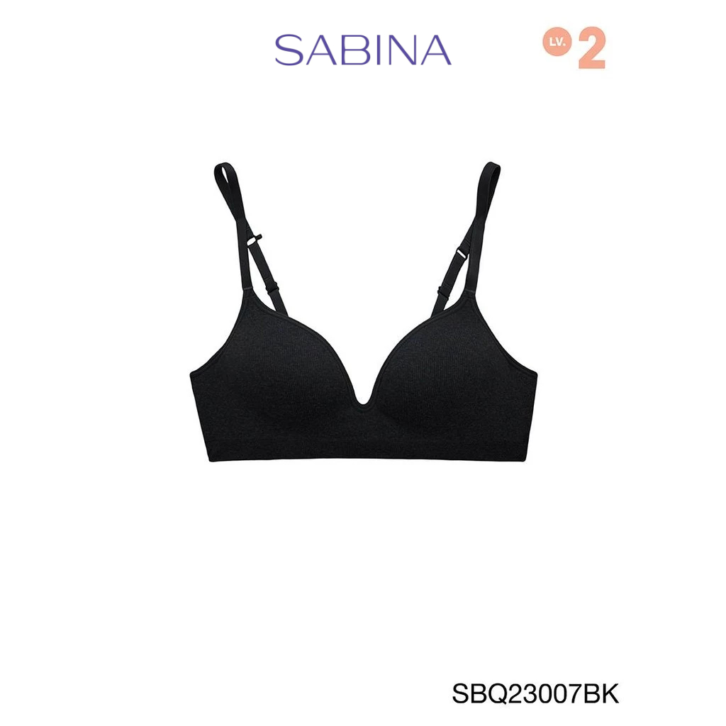 SABINA BRALESS | TWENTY FIVE เสื้อชั้นในไม่มีโครง รหัส SBQ23007BK สีดำ