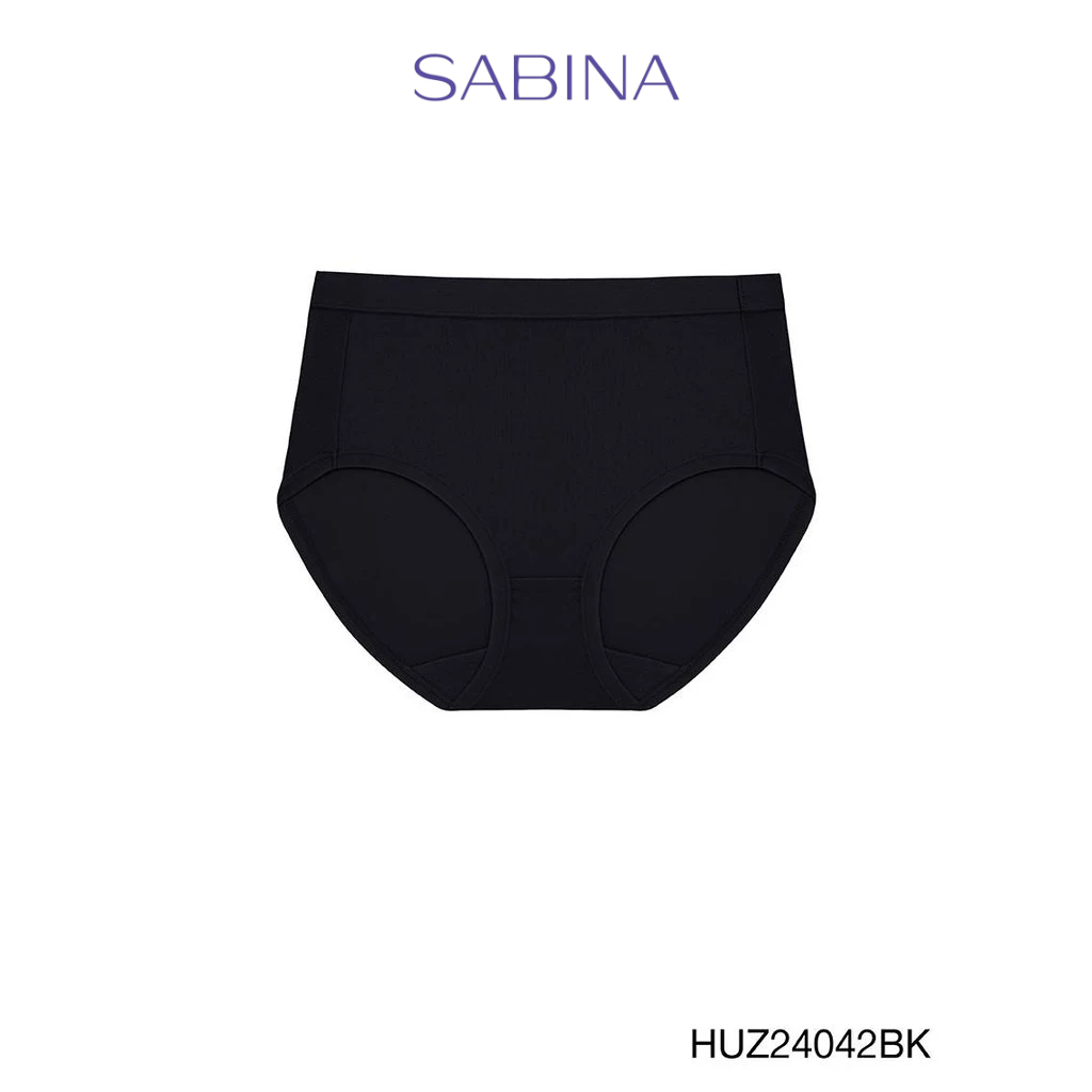 Sabina Habpy Panty  กางเกงในทรงเอวสูงปานกลาง รหัส HUZ24042BK - สีดำ