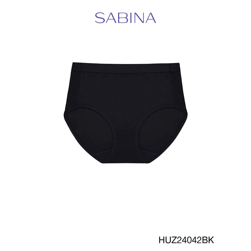Sabina Habpy Panty กางเกงในทรงเอวสูงปานกลาง รหัส HUZ24042BK - สีดำ