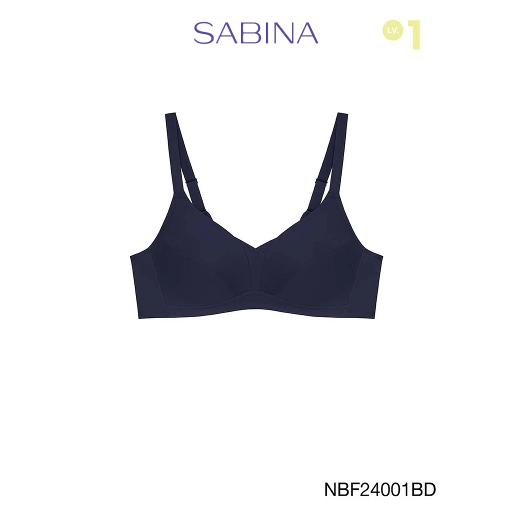 [Online Exclusive]  Sabina Forever Young Level 1 เสื้อชั้นใน ไร้โครง รหัส NBF24001BD - สีน้ำเงินเข้ม