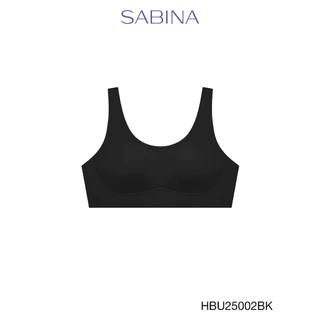 Sabina Habpy Pretty Perfect Level 1 เสื้อชั้นใน ไร้ตะเข็บ ไร้โครง รหัส HBU25002BK - สีดำ
