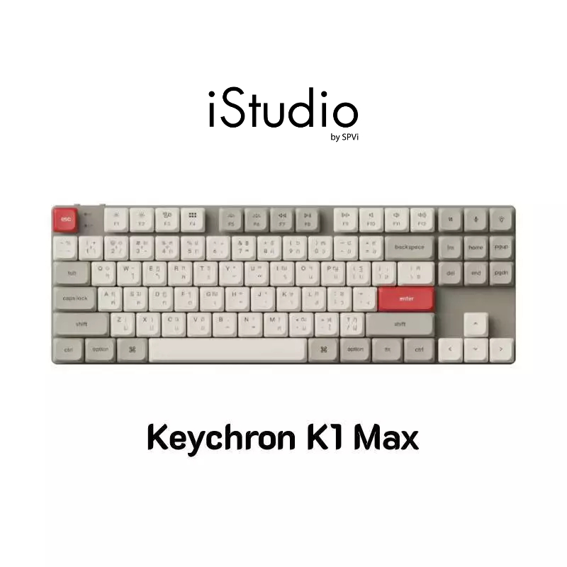 คีย์บอร์ด Keychron K1 Max QMK Wireless Mechanical Keyboard Retro ขนาด 75% - TH / EN