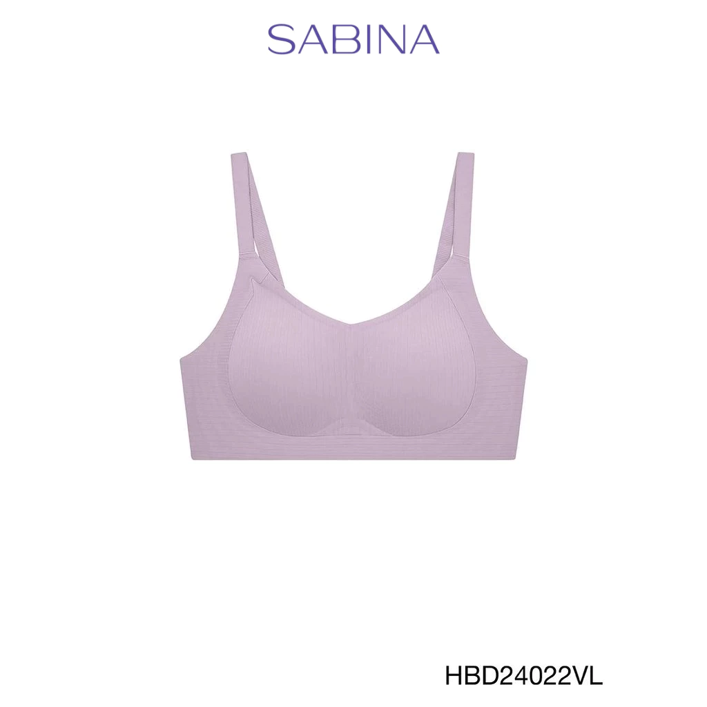 Sabina Habpy Perfect Bra Level 1 เสื้อชั้นใน ไร้ตะเข็บ ไร้โครง รหัส HBD24022VL - สีม่วงอ่อน