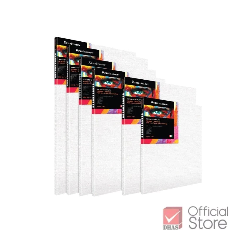 Renaissance เฟรมผ้าใบวาดรูป แคนวาส HOBBY 280G จำนวน 1 ชิ้น