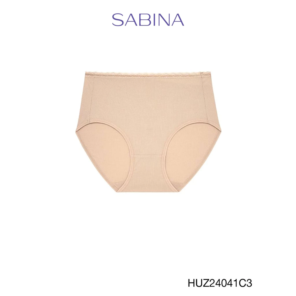 Sabina Habpy Panty กางเกงในทรงเอวสูงปานกลาง รหัส HUZ24041C3 - สีเนื้อเข้ม