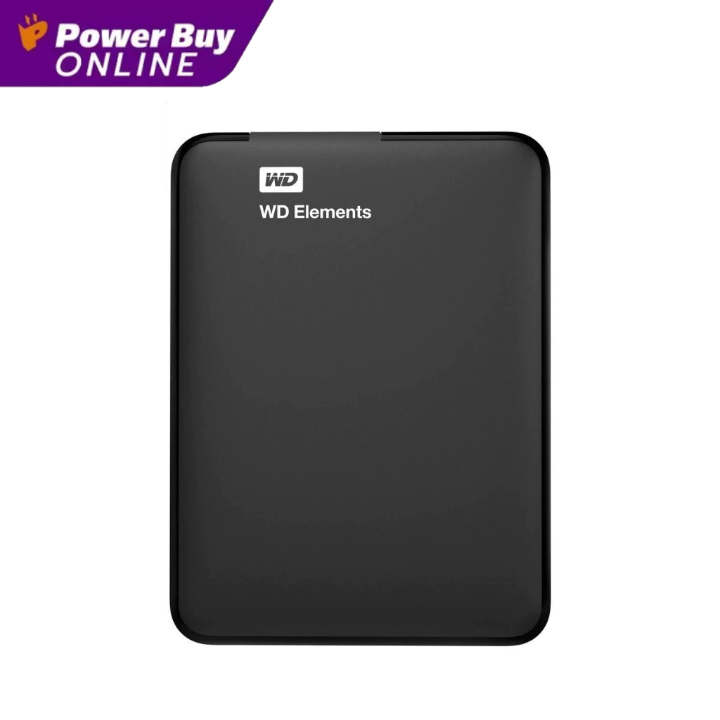 WD ฮาร์ดดิสพกพา (1TB, สีดำ) รุ่น WD Elements WDBUZG0010BBK-WESN