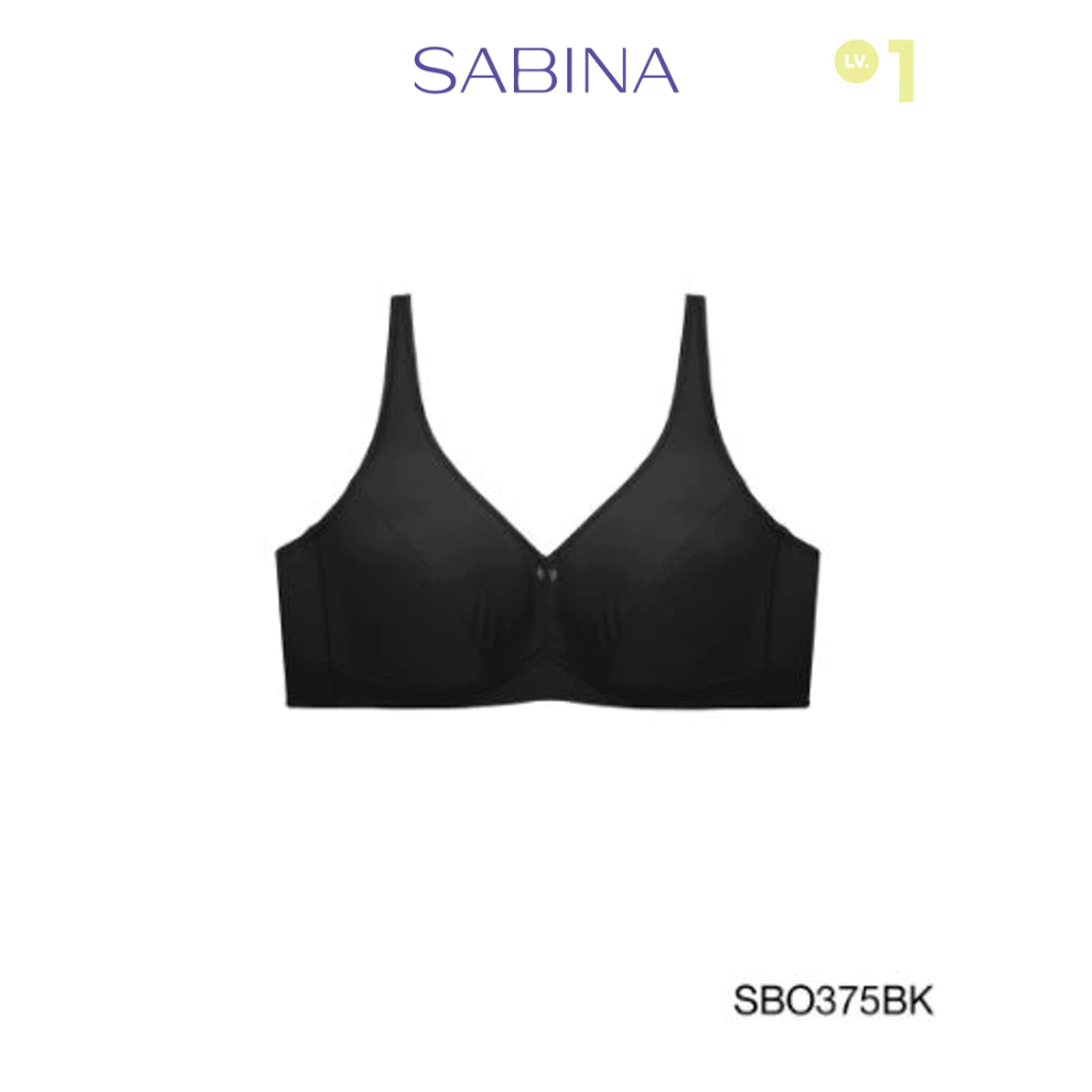 Sabina เสื้อชั้นใน ไร้โครง รุ่น Function Bra รหัส SBO375 สีดำ