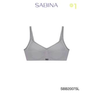 Sabina Sbn Sport Level 1 เสื้อชั้นใน ไร้โครง รหัส SBB2007SL - สีเทาอ่อน