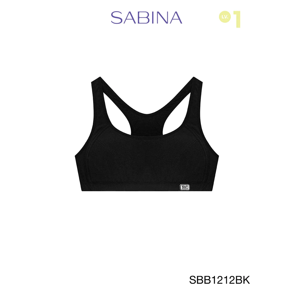 Sabina Sbn Sport Level 1 เสื้อชั้นใน ไร้โครง รหัส SBB1212BK - สีดำ