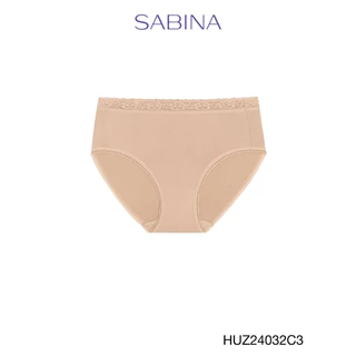 Sabina Habpy Panty กางเกงในทรงเอวสูงปานกลาง รหัส HUZ24032C3 - สีเนื้อเข้ม