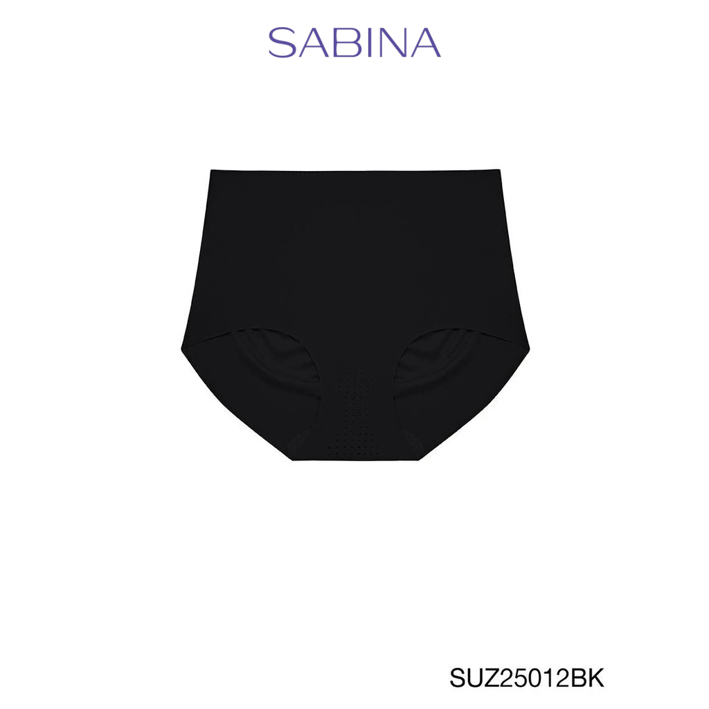 Sabina Panty Zone Seamless Fit Seamless Series กางเกงในทรงเอวสูงปานกลาง รหัส SUZ25012BK - สีดำ