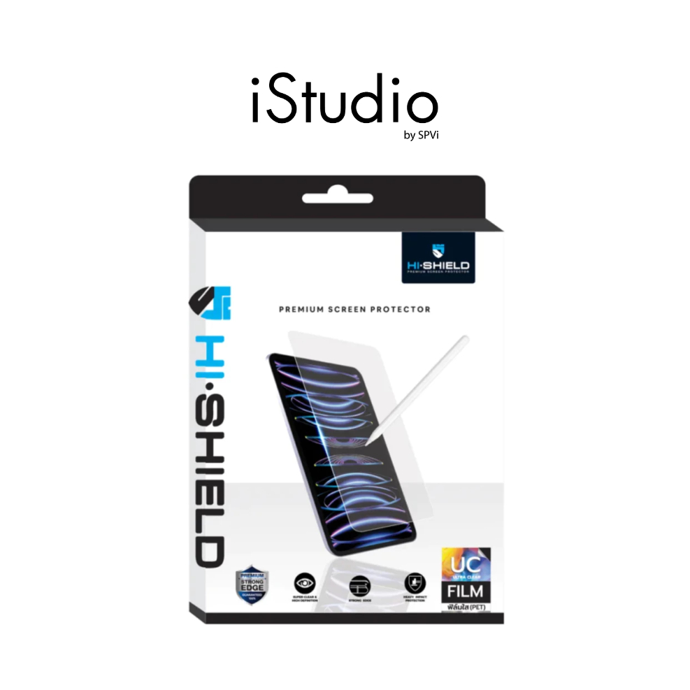 HI-SHIELD ฟิล์มใสกันรอย iPad Gen10|Gen11|Mini6/7 - Ultra Clear PET
