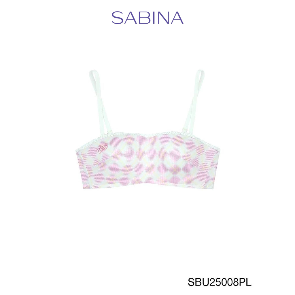 Sabina Pretty Perfect Level 1 เสื้อชั้นใน เกาะอก  ไร้โครง รหัส SBU25008PL - สีชมพูอ่อน