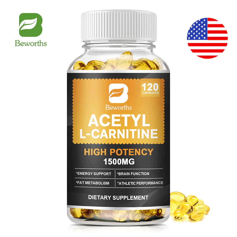 Beworths Acetyl L-Carnitine Capsule 1500mg การสนับสนุนพลังงานและหน่วยความจำที่มีประสิทธิภาพสูง