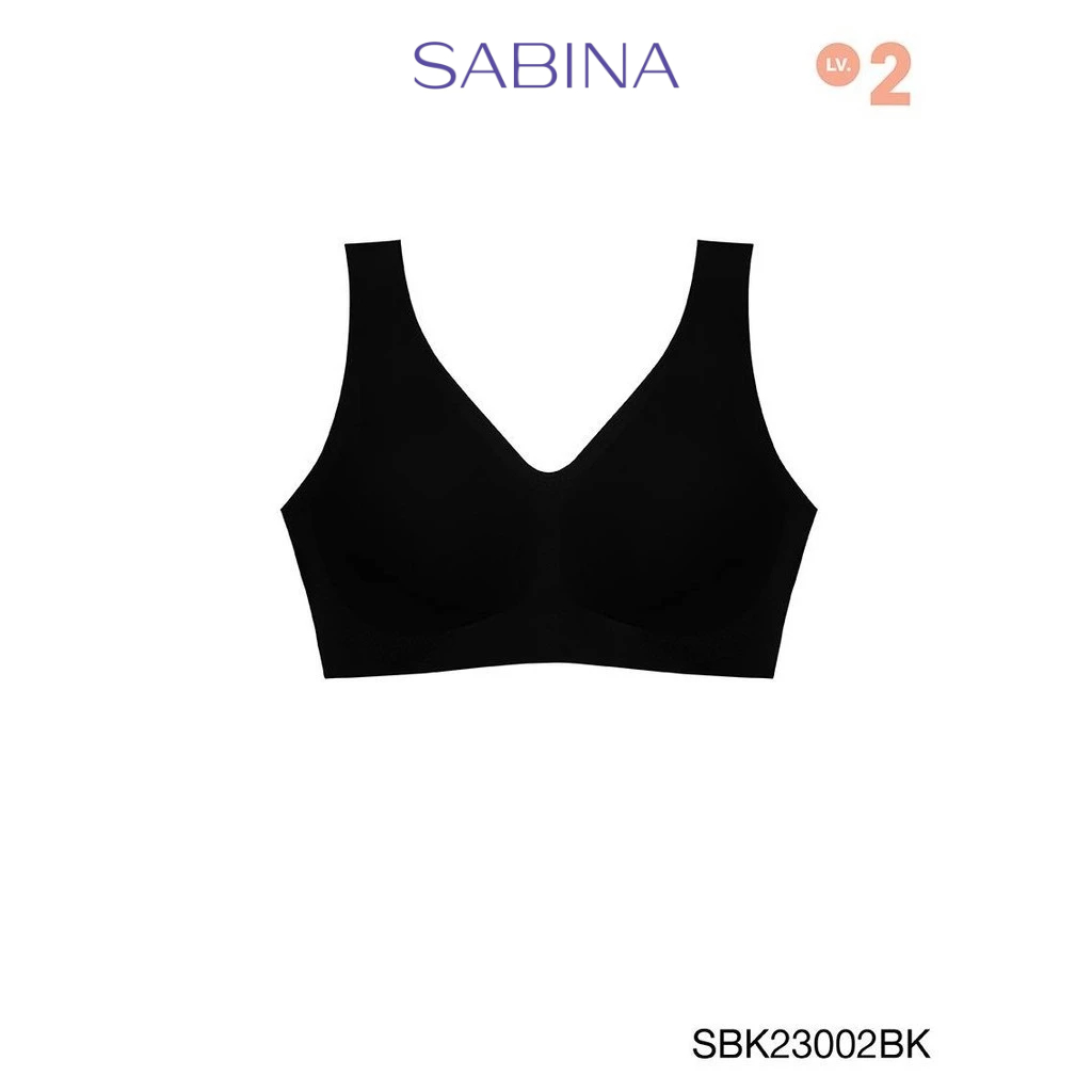 SABINA BRALESS | SOFT COLLECTION เสื้อชั้นในไม่มีโครง รหัส SBK23002BK สีดำ