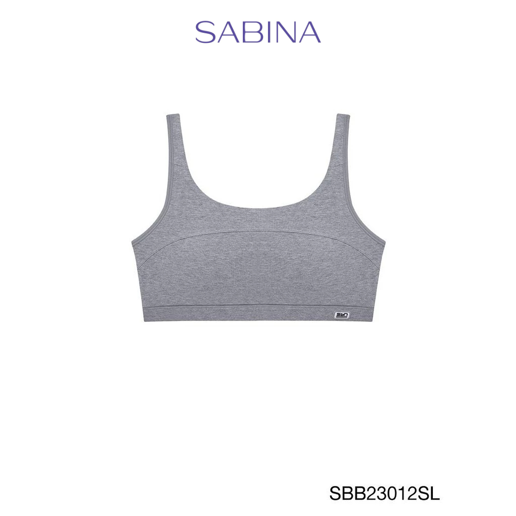 Sabina Sbn Sport Level 1 เสื้อชั้นใน  ไร้โครง รหัส SBB23012SL - สีเทาอ่อน