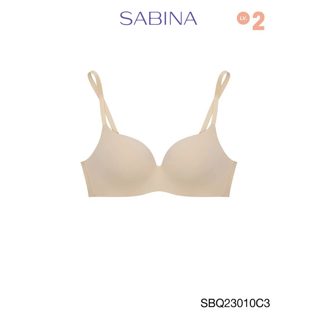 SABINA BRALESS | TWENTY FIVE เสื้อชั้นในไม่มีโครง รหัส SBQ23010C3 สีเนื้อเข้ม