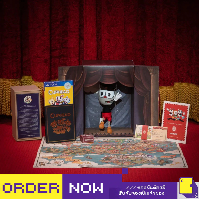 [+..••] พร้อมส่ง | PS4 CUPHEAD [COLLECTOR'S EDITION] #IAM8BIT EXCLUSIVE (เกม PlayStation™ 🎮)