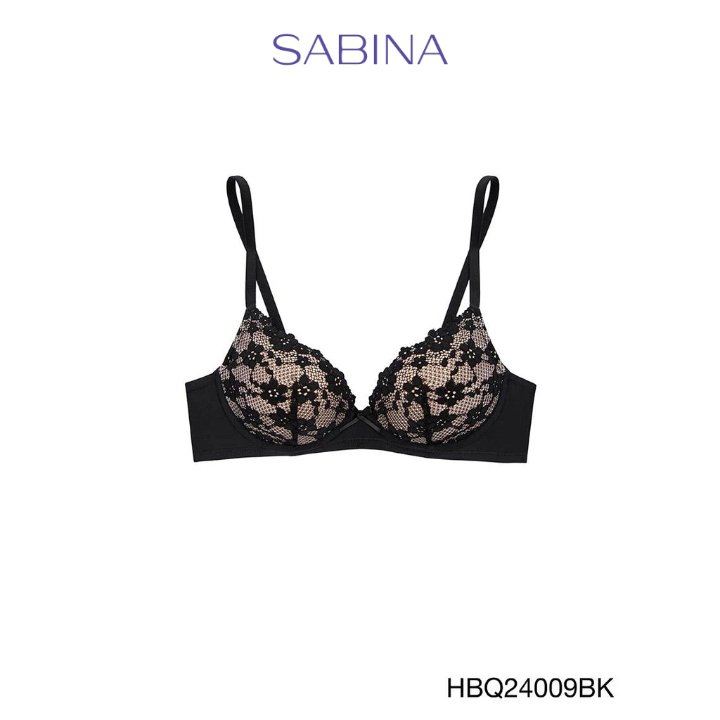 Sabina Habpy Twenty Five Level 2 เสื้อชั้นใน  มีโครง รหัส HBQ24009BK – สีดำ