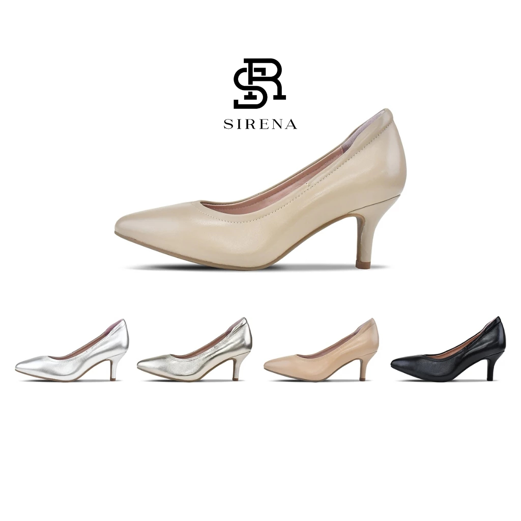 SIRENA รองเท้าหนังแท้ ส้น 2.7 นิ้ว รุ่น ARABELLA | รองเท้าคัทชูผู้หญิง